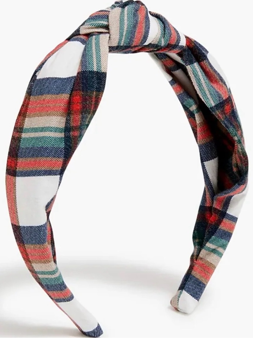 J Crew Stewart Tartan Knot Headband